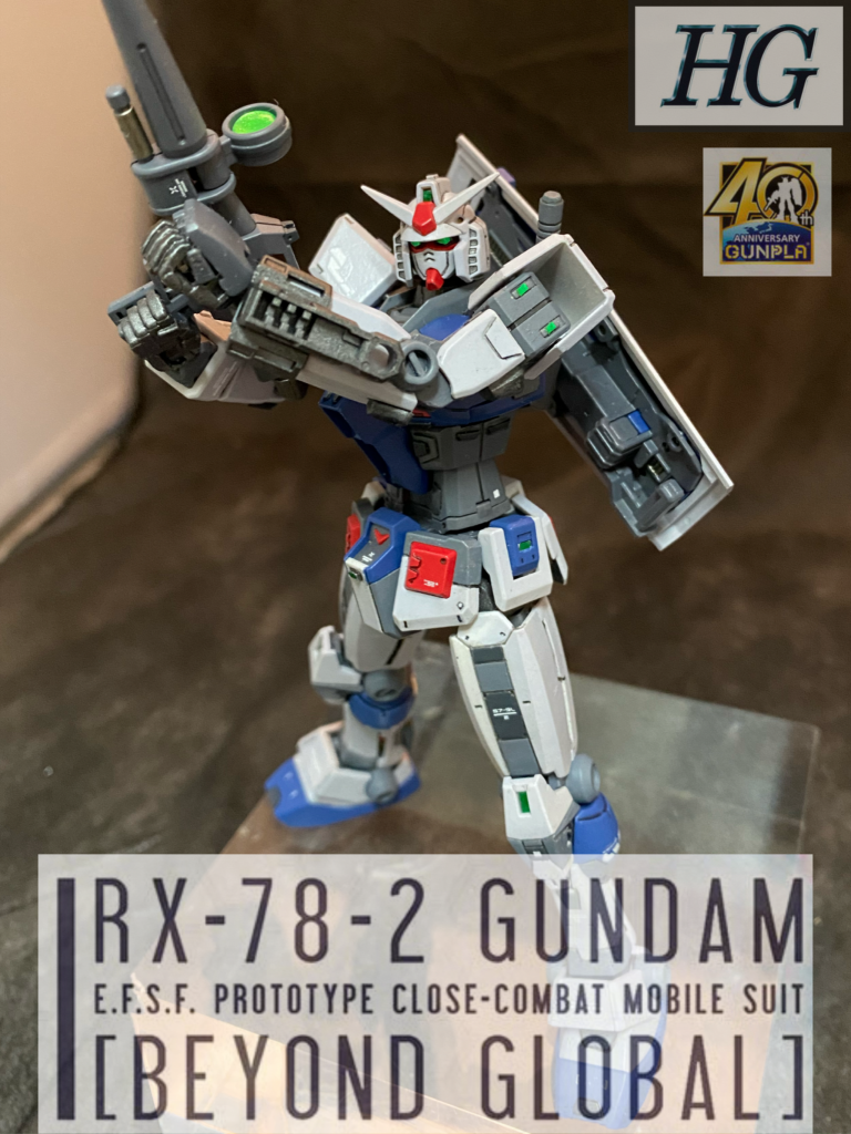 頭部のフェイスガードはやすりがけでふちの部分が薄くなるようにしてます。ツインアイ、センサー部分はキット付属のシールをカットしてはってます。