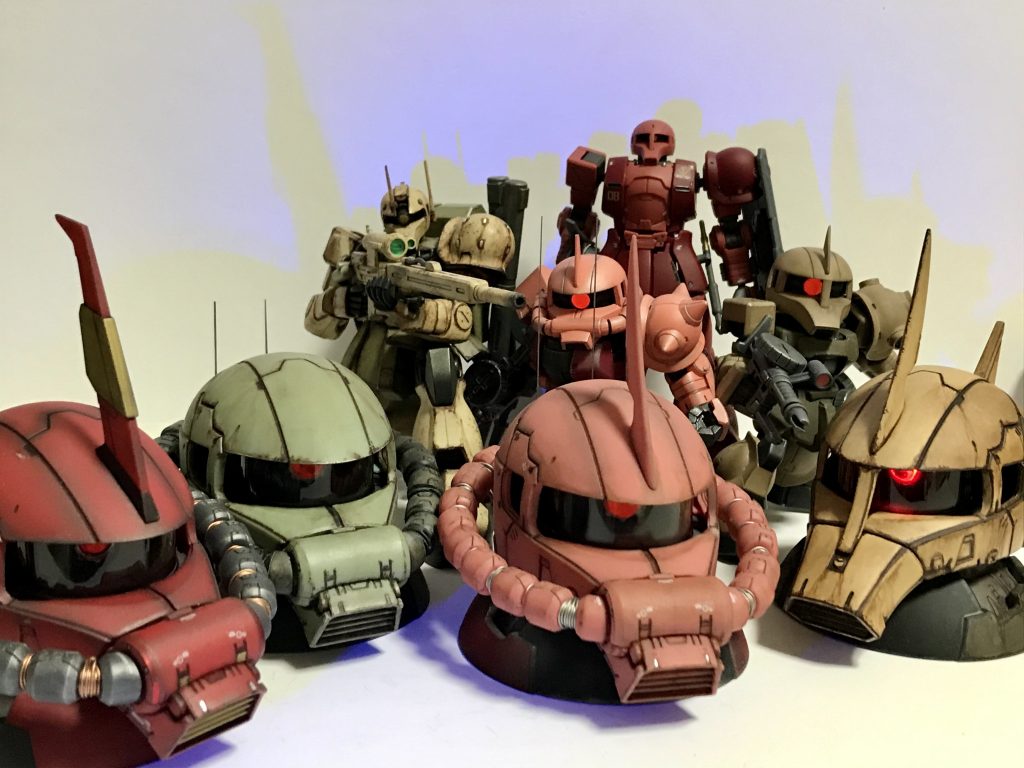 オマケ。ザク集合。