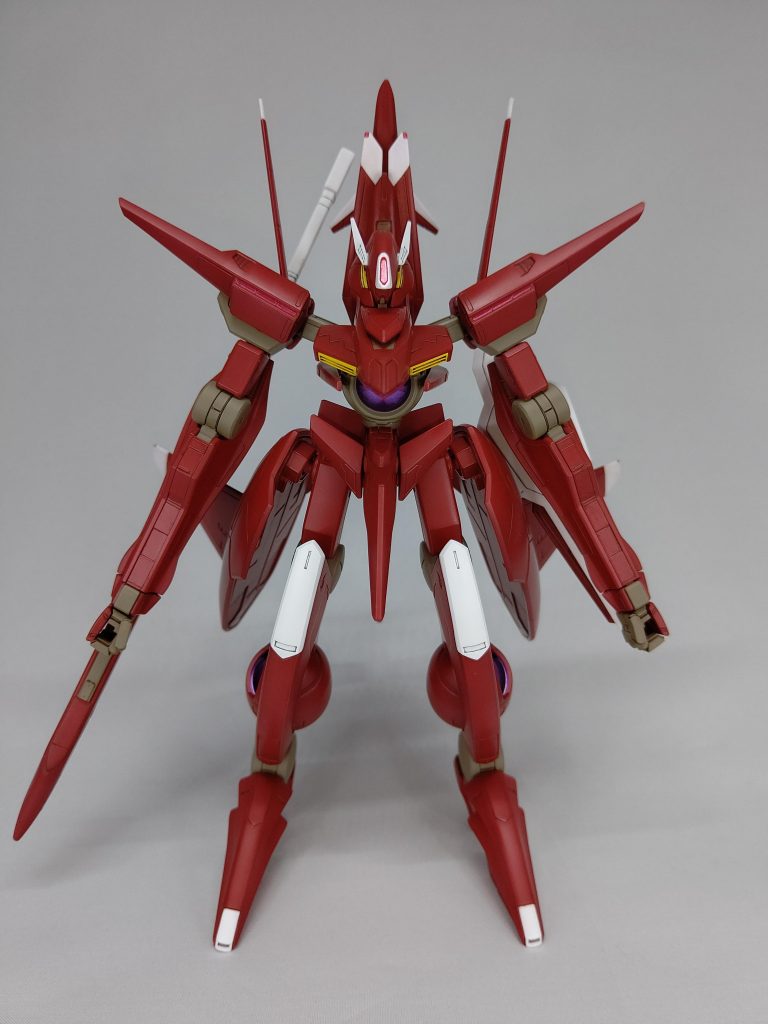 疑似太陽炉のクリアパーツは裏からメタリックパープルで塗ってます。