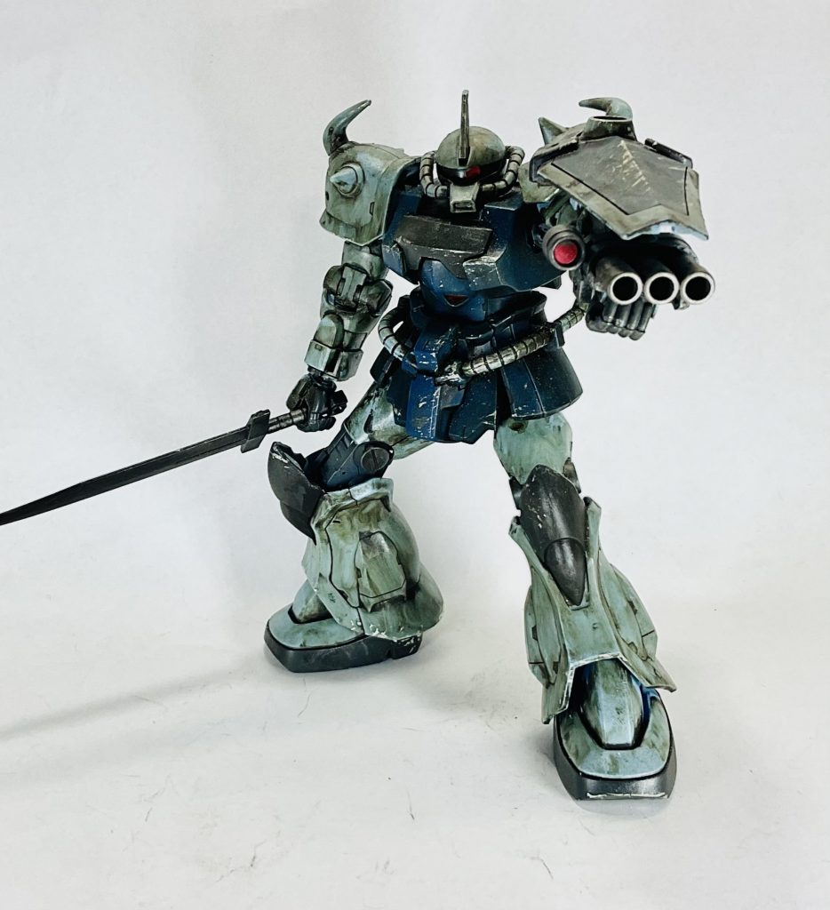 グフカスタム(ウェザリング仕様)–4枚目/制作者：@syuminagawa