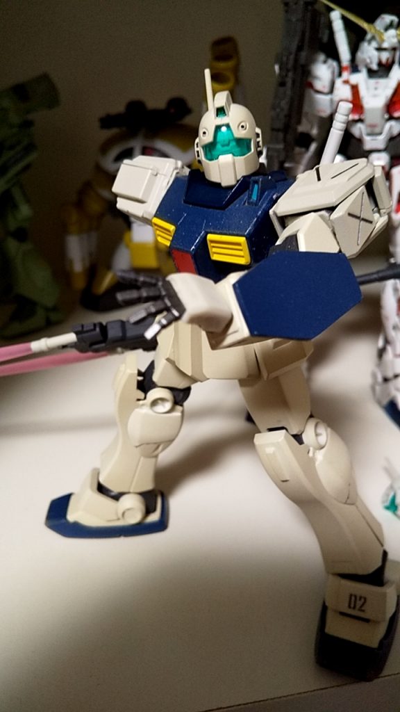 アイコンでももう知ってるかもですが、ジムⅡセミストライカーかなり前に製作しました！出来ればプレバンで欲しかったんですけど、なかったんでニコイチ改造で作りました。 