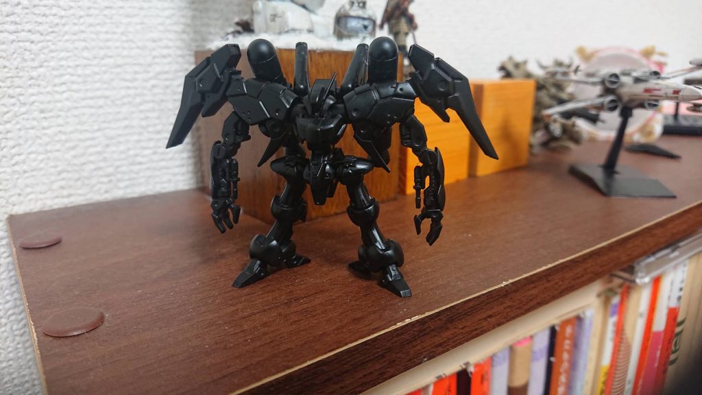 製作段階で黒サフを吹いたところ  いつもここが1番良かったと思うところなんですよねー