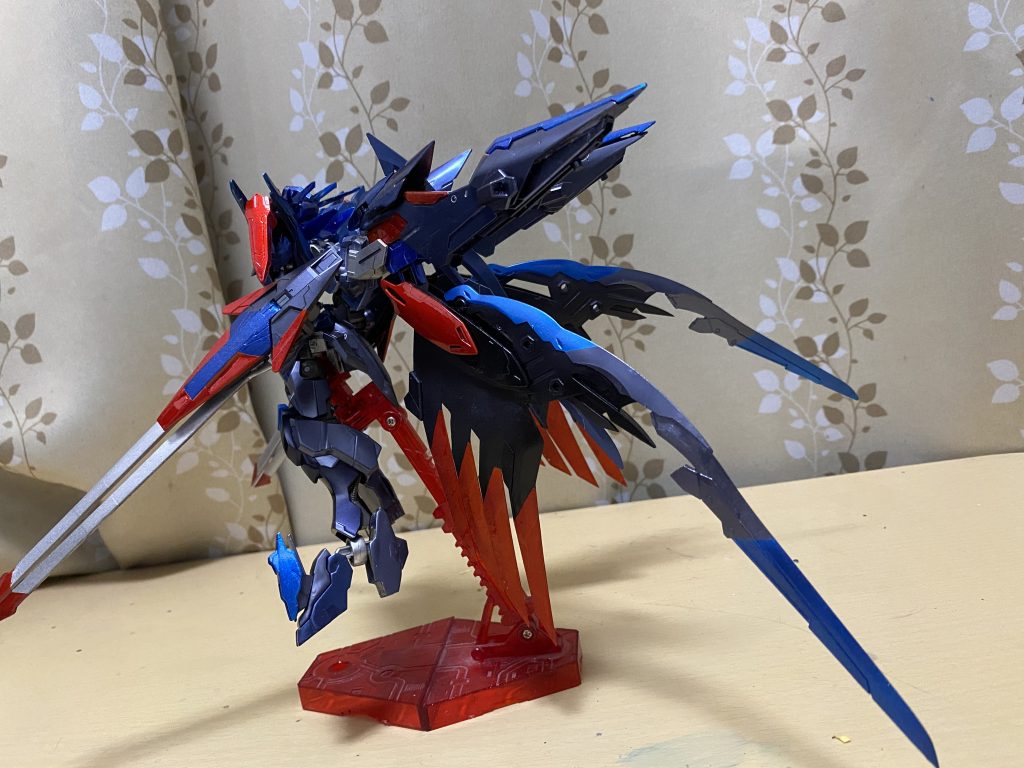 リアサイド。主翼が前回よりもずっとかっこよくなってかなりお気に入り