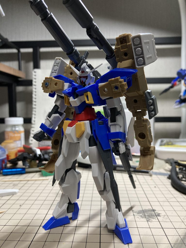 塗装前状態。フルバースト時のレバー部分だけ改造してます。