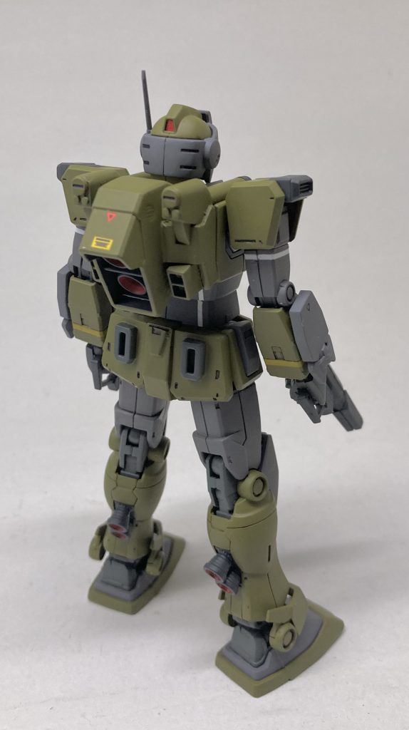 ランドセルがちょっと寂しい感じだったのでジムスナⅡの物をくっつけました。機動力ありそー。