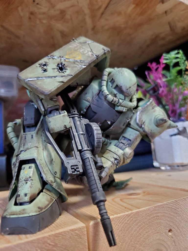 ザク２とザクマシンガンは最高にカッコいい組み合わせだと思います。