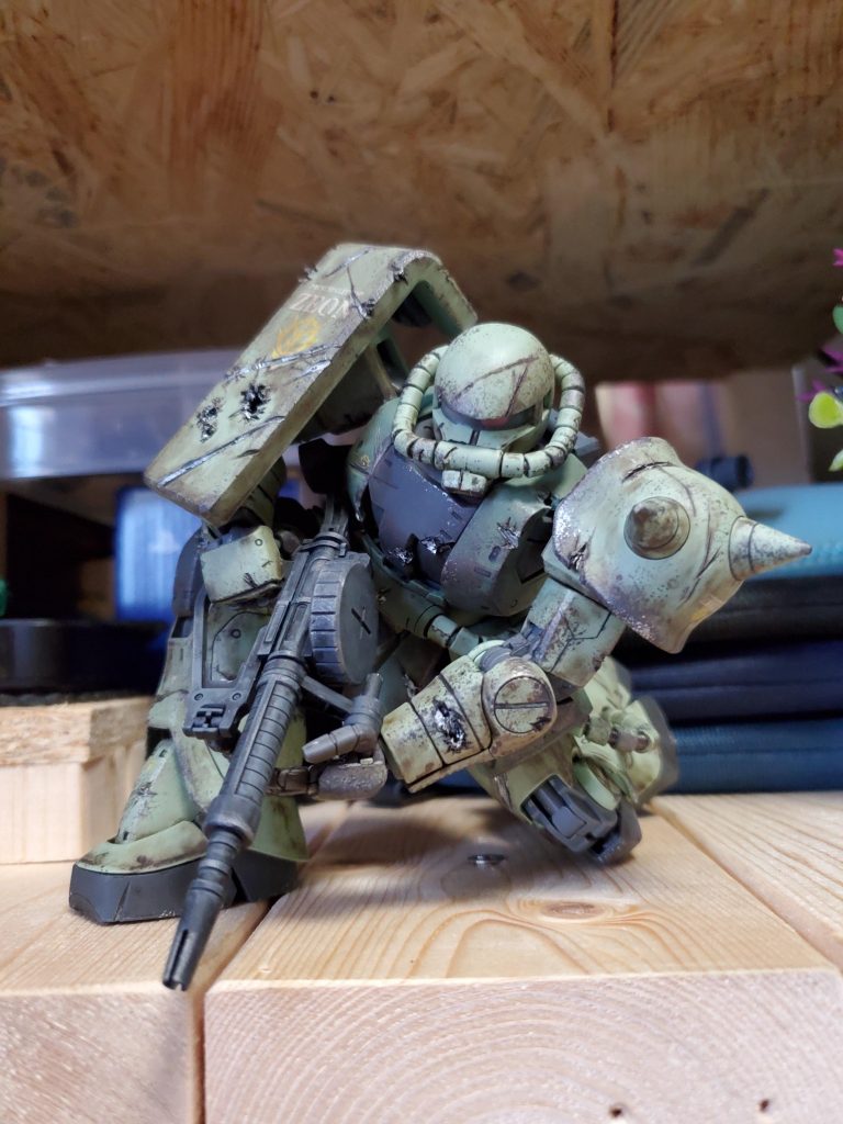 ザクII　ダメージ表現–4枚目/制作者：まくう