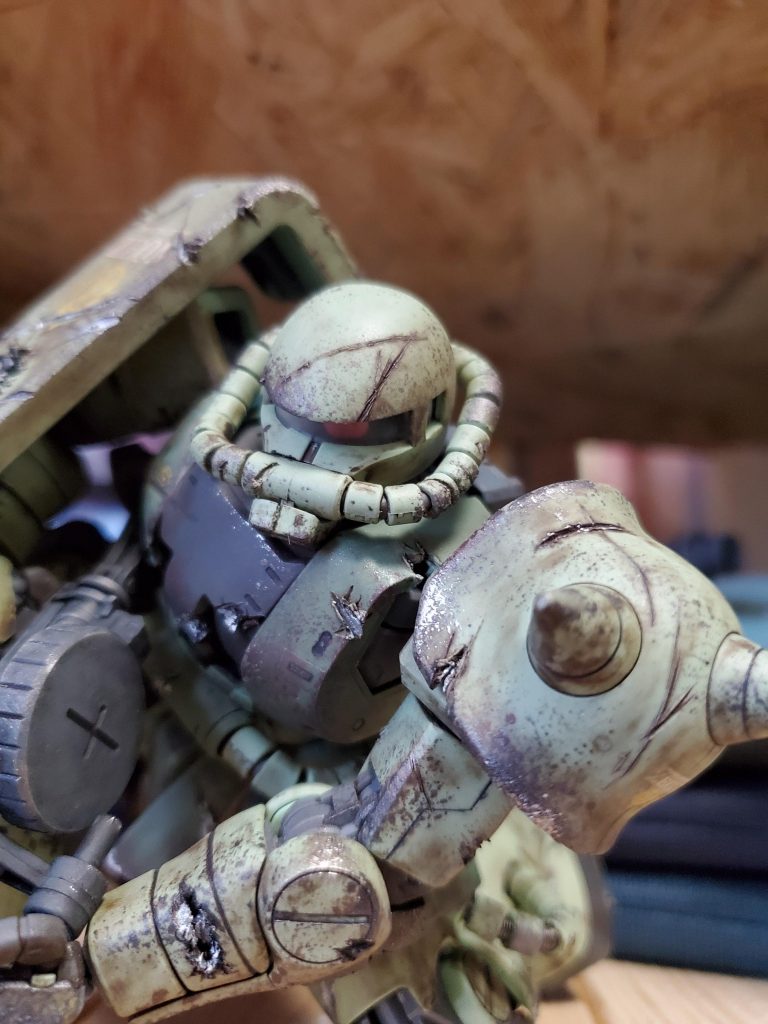 ザクII　ダメージ表現–3枚目/制作者：まくう