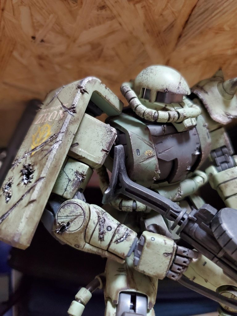 ザクII　ダメージ表現–2枚目/制作者：まくう