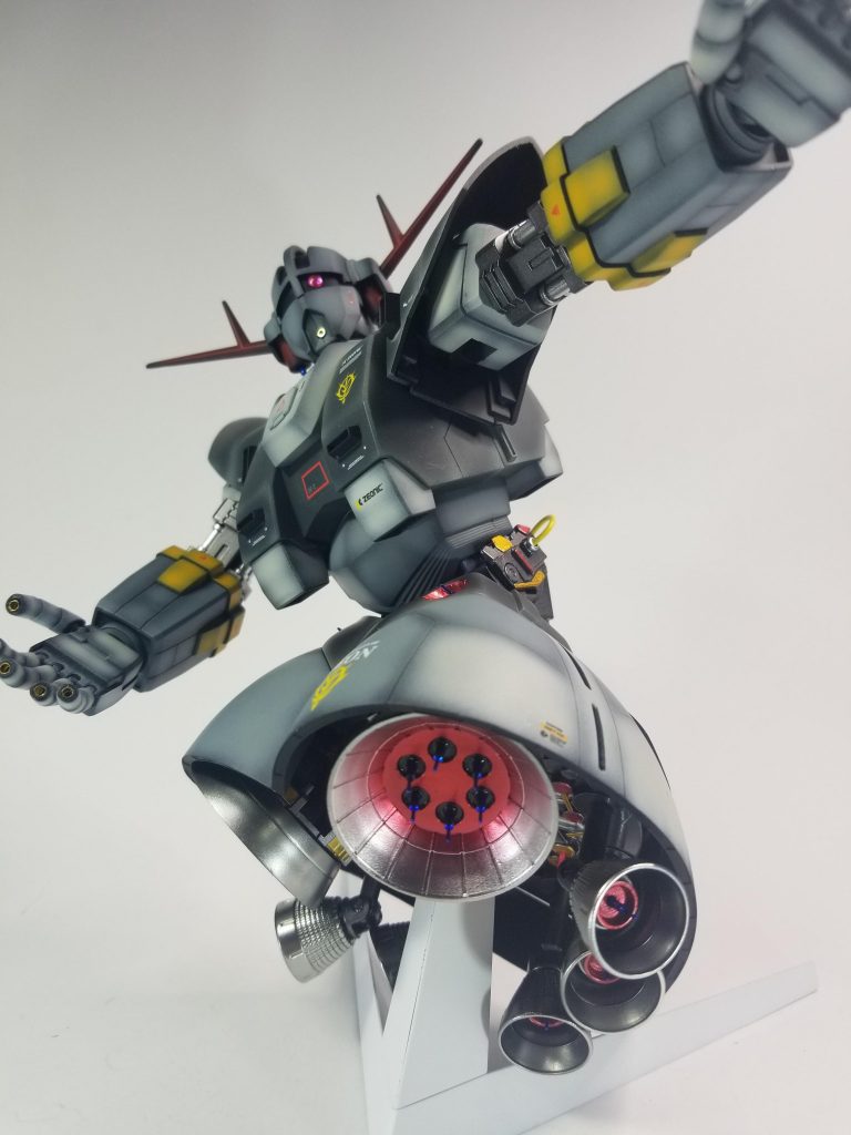 5連装のバーニアも延長してみました。見ていただきありがとうございました。