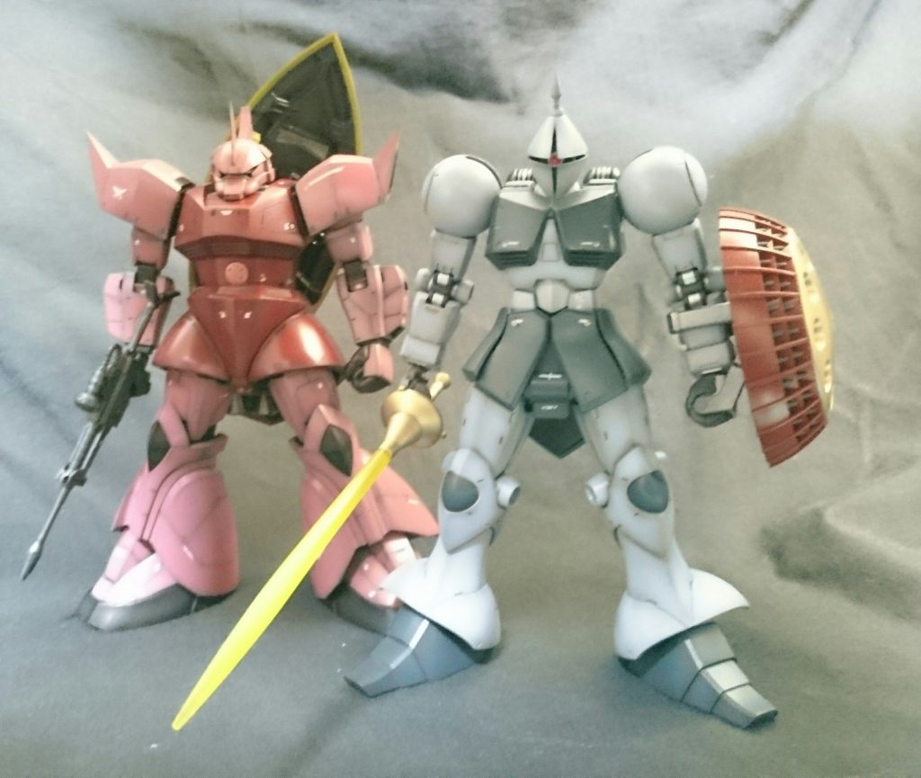 過去作のギャンと。発売は古いですが良く出来たキットで楽しめました。出来ればアップグレードしたHGか、RGが出たら良いですね。最後までご覧頂きありがとうございました。