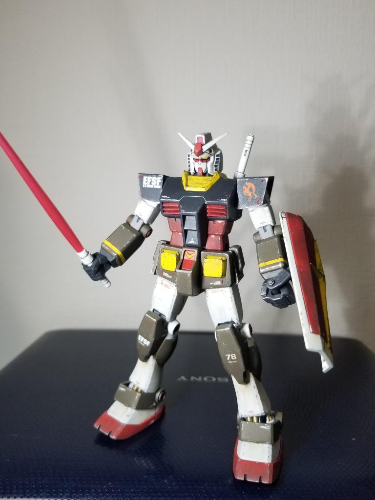 半年前に作成したHG(021)ガンダム。自分的には会心の出来。