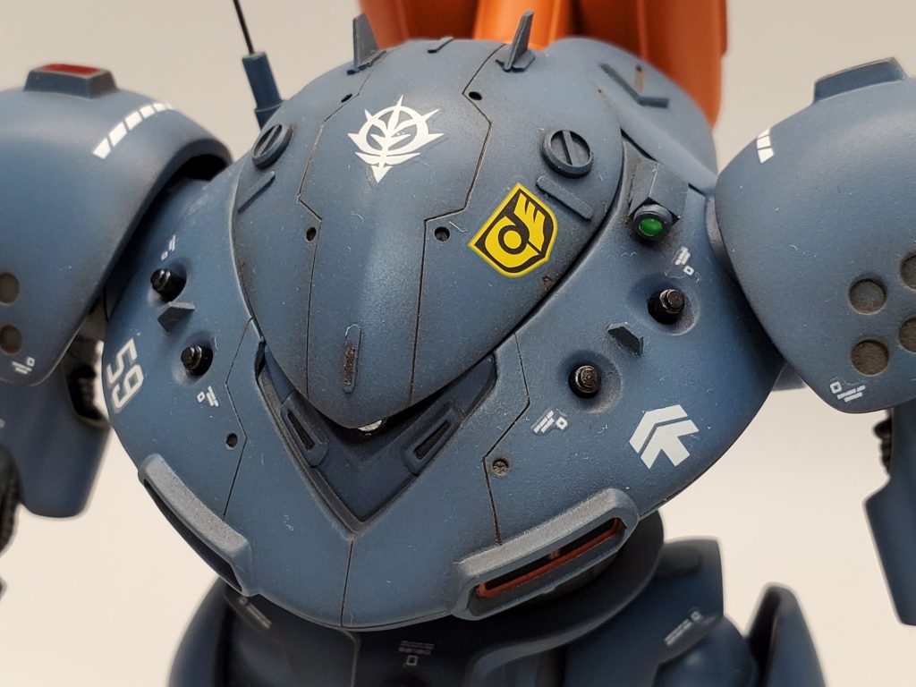 水泳部ということで、潜水艦をイメージしてセンサー類を追加しました。アフターパーツも使ってディティールアップしました。