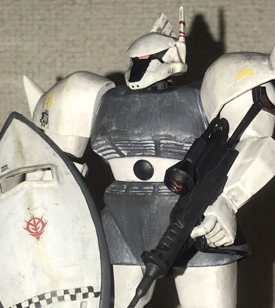 ［追記］改修後の写真です。これで正真正銘のゲルググですね。改修の際は悪人顔になるように意識した方がいいみたいです笑