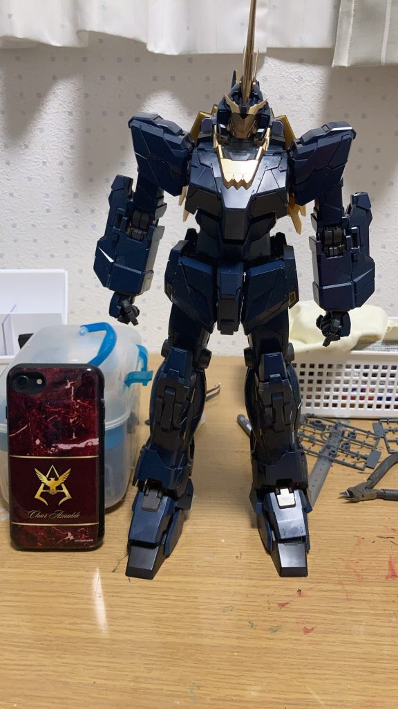 2年積まれていたバンシィ完成–2枚目/制作者：ガンガンタンク