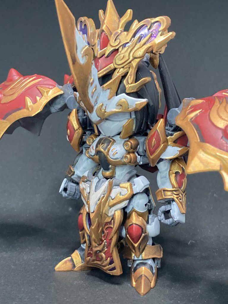 サフ状態の撮影を忘れたので、いきなり目入れ直前まで。