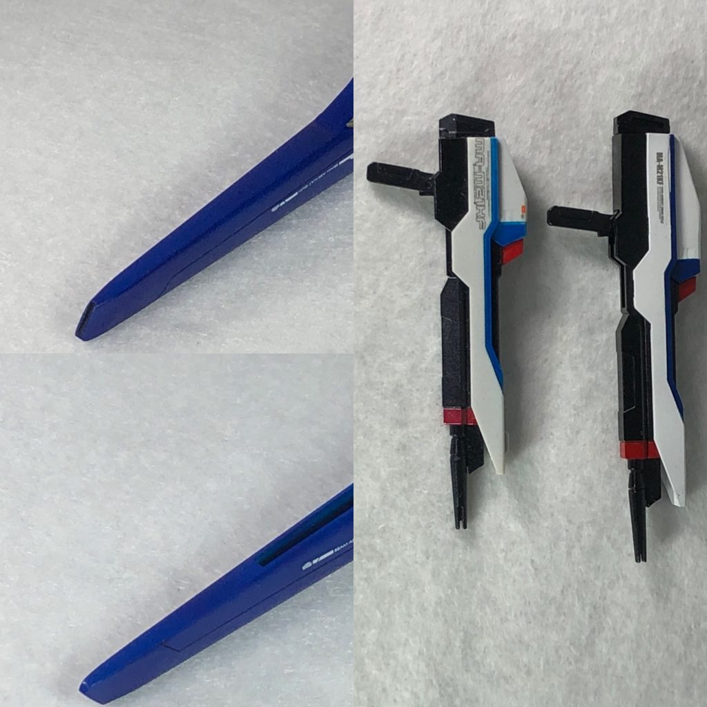 ライフルとドラグーンはこんな感じです (ライフルは右側が今回作った方です)