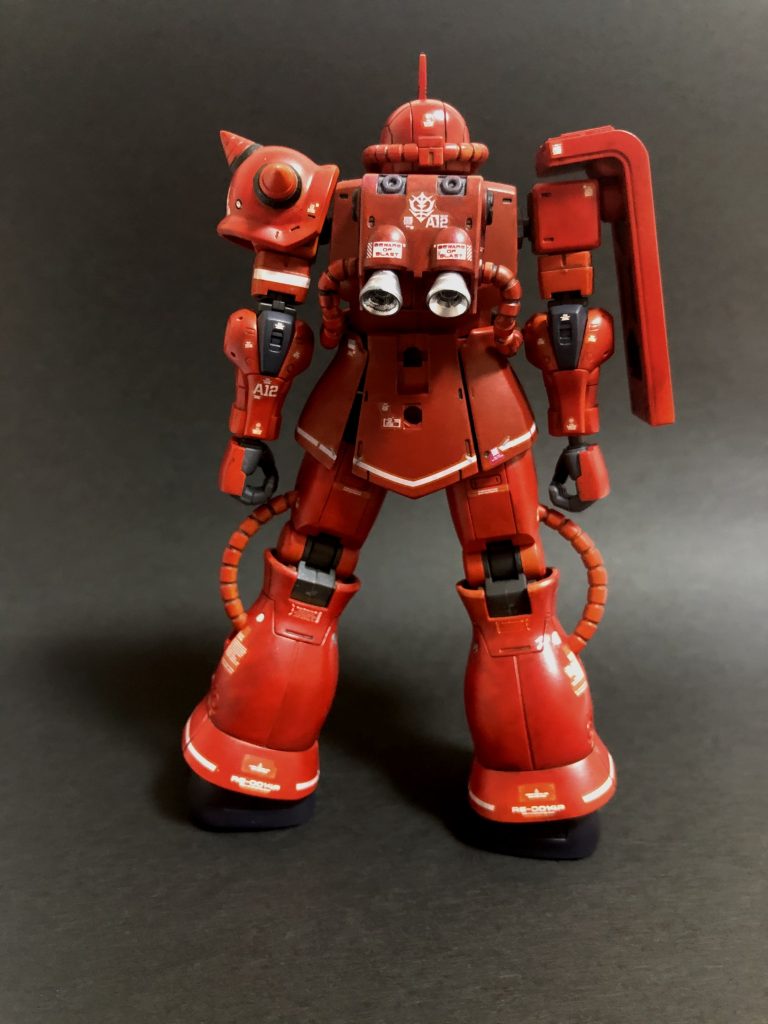 背面リアルタッチマーカーで薄くウェザリングをしています。