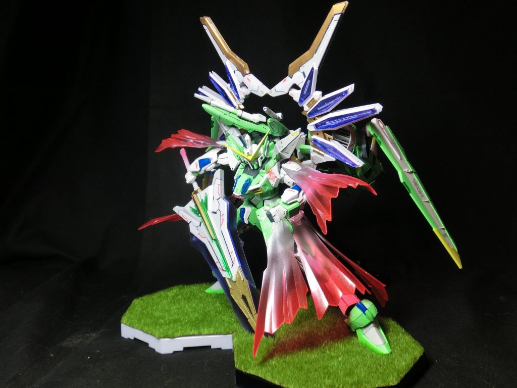 アイドスは大地の女神の一柱ということで足場を草原イメージにしてみた