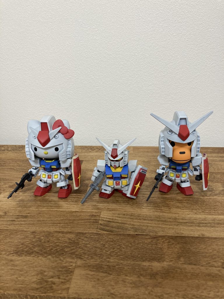 SD３体。並べると可愛いです。