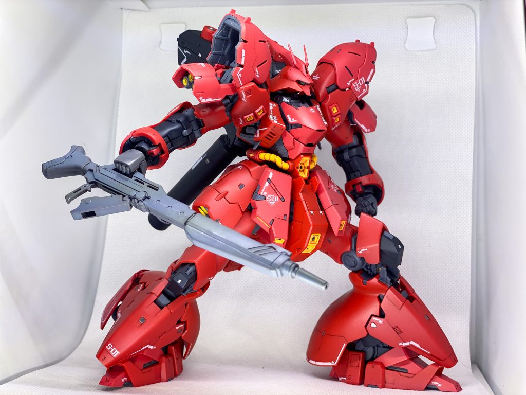 ガンダムエース付録のロングライフルで〆。