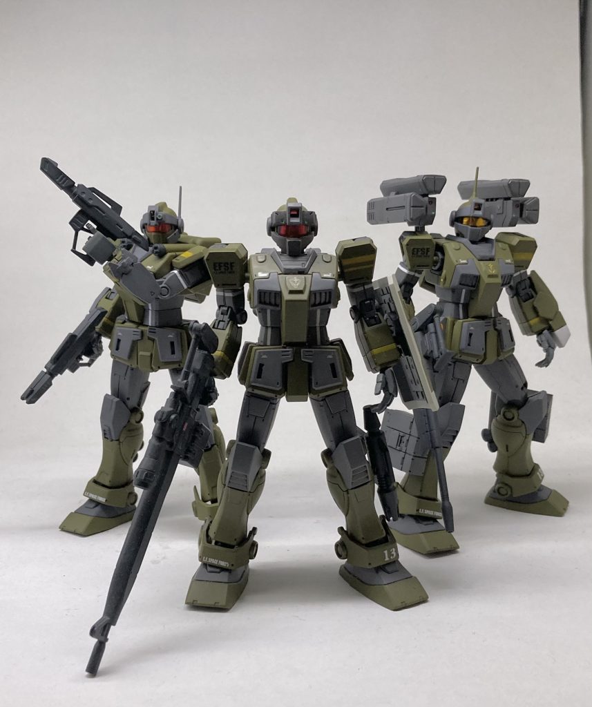 以前作成したスナイパーを交えて13小隊完成です。家族が増えたよ!やったね!