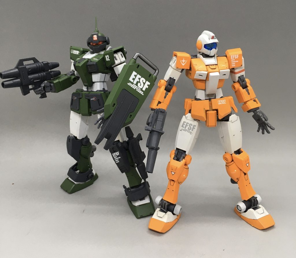 ジムスナイパーカスタムと。MSVのエース用ジムコンビ