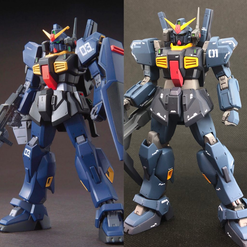 マークⅡ本体比較腹部を延長、脚部を短縮しプロポーションのバランスを修正しています。その他、股関節と肩関節の位置を修正しています。