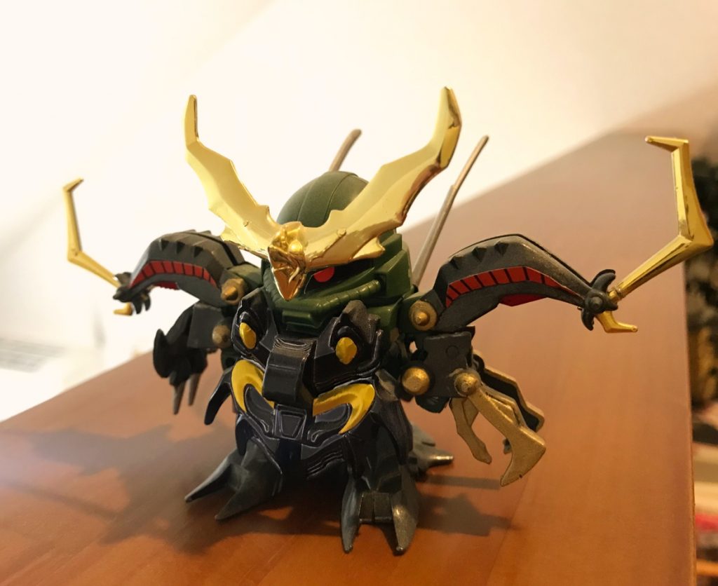 復活闇将軍です！レアなキットをさらに複数集めなければ完成しないので、今では再現難易度がかなり高めなのではないでしょうか？？小学生の時にちょこちょこ集めといてよかった！