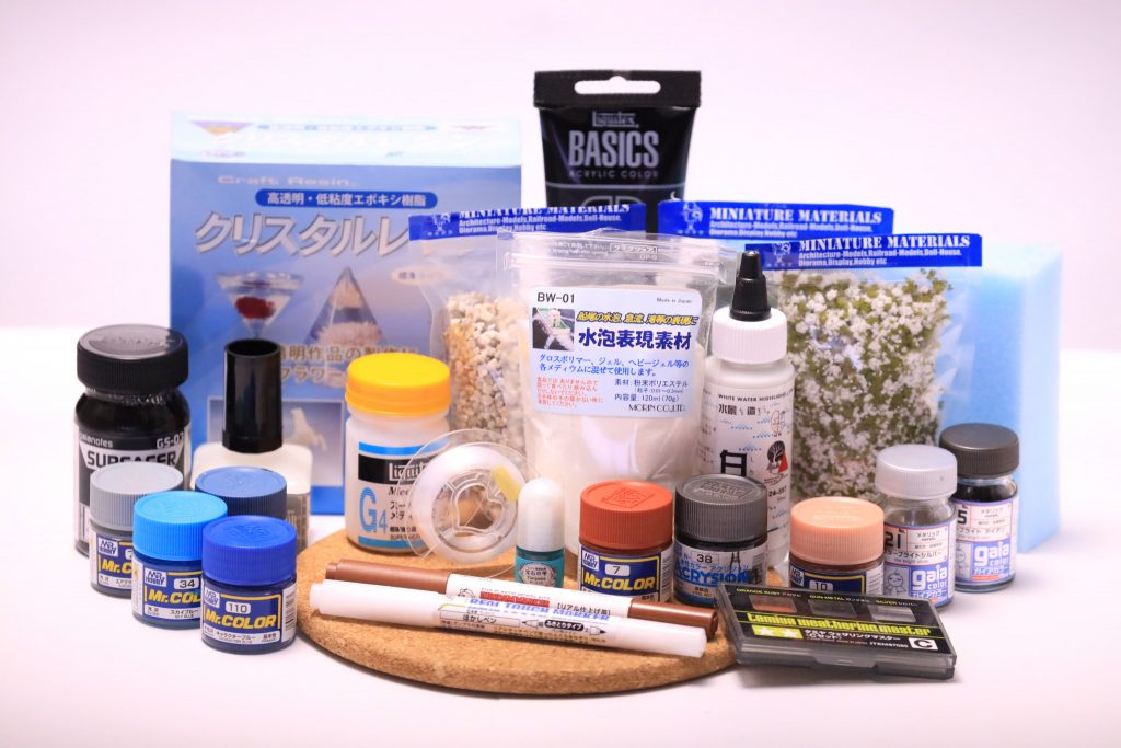 今回は使用した溶剤や材料なども写真にしてました。