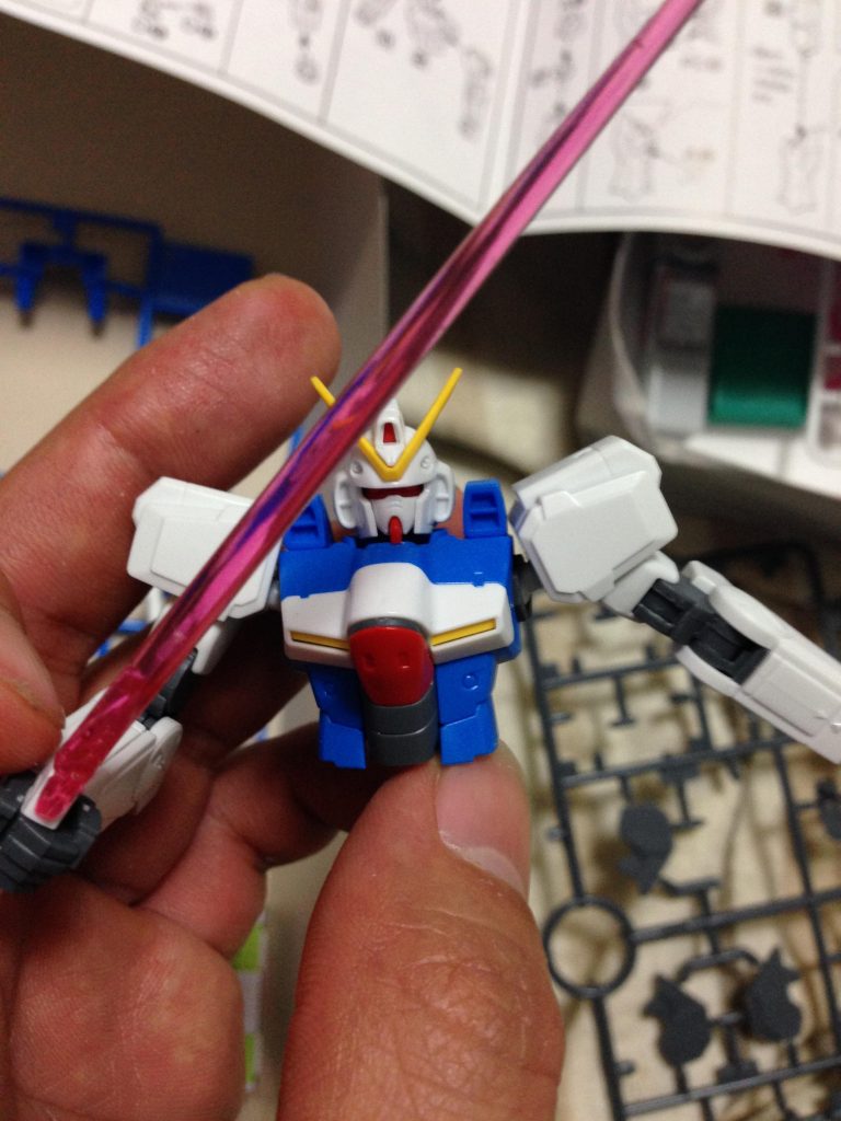 途中工程はありませんでした。。HGUCシリーズは非常にクオリティ高いですよね。