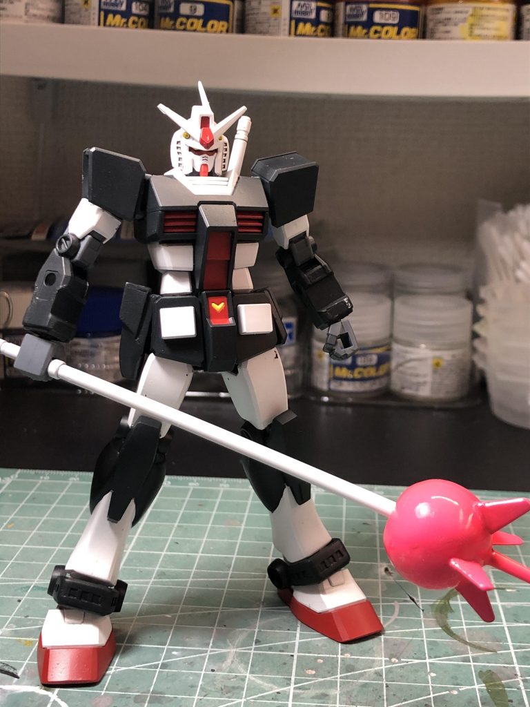 ビームジャベリンも自作しました^ ^バトオペのせいでプロガン専用武器に脳内補正されてしまっている(･_･;