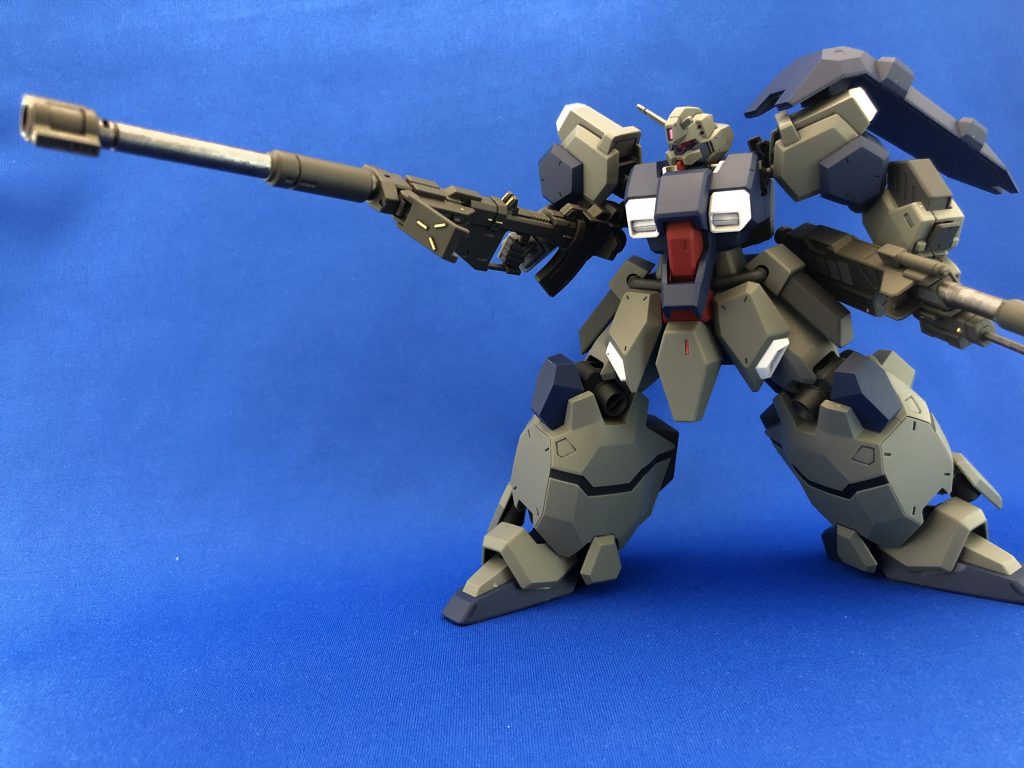 まずは連邦ジム系列の最終到達点、グスタフ・カールさん!宇宙世紀で一番好きな量産機です。重装甲で高機動、基本の装備はジェガンライフルのみ、シンプルイズベストですね!