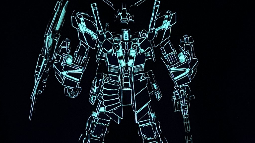 ユニコーンガンダム　ネオンイラスト風塗装–4枚目/制作者：ハシビル