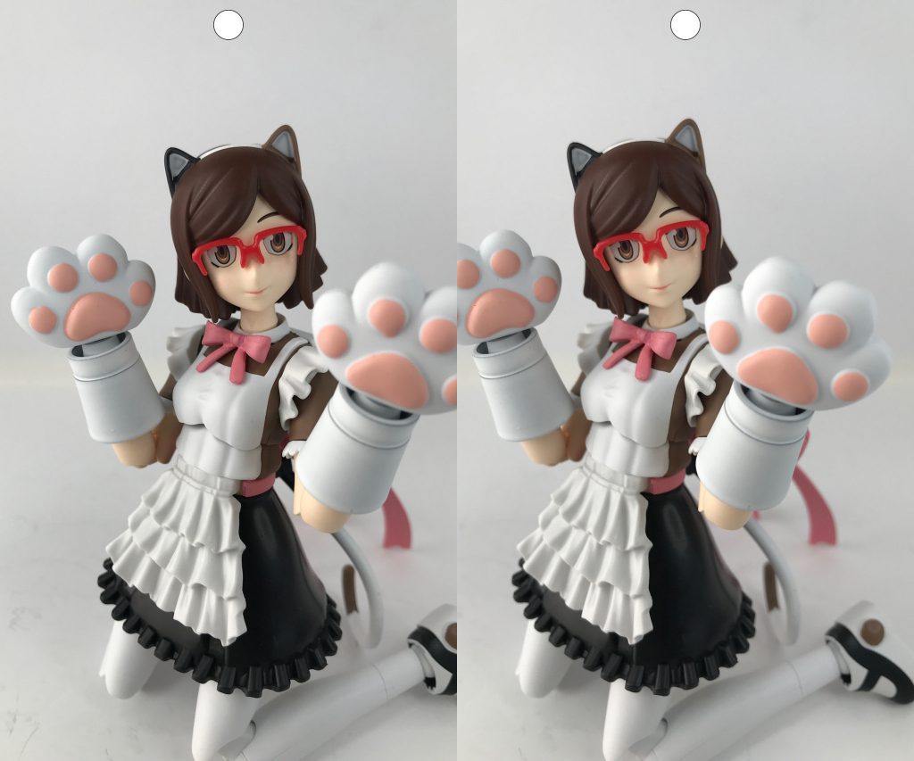 ではまたニャ〜ン♪立体視画像（ステレオグラム）です。平行法（画面より少しだけ奥に焦点を合わせる感じ）でどうぞ。