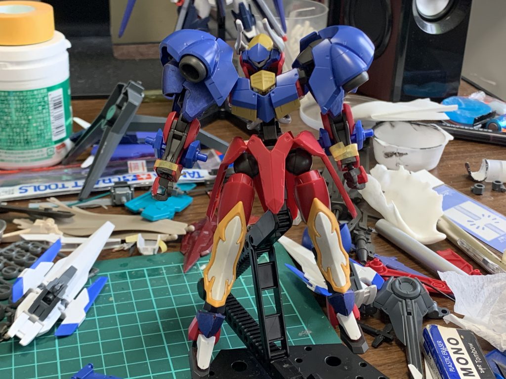 1番最初のミキシングはこんな感じでもりもりゴテゴテでした