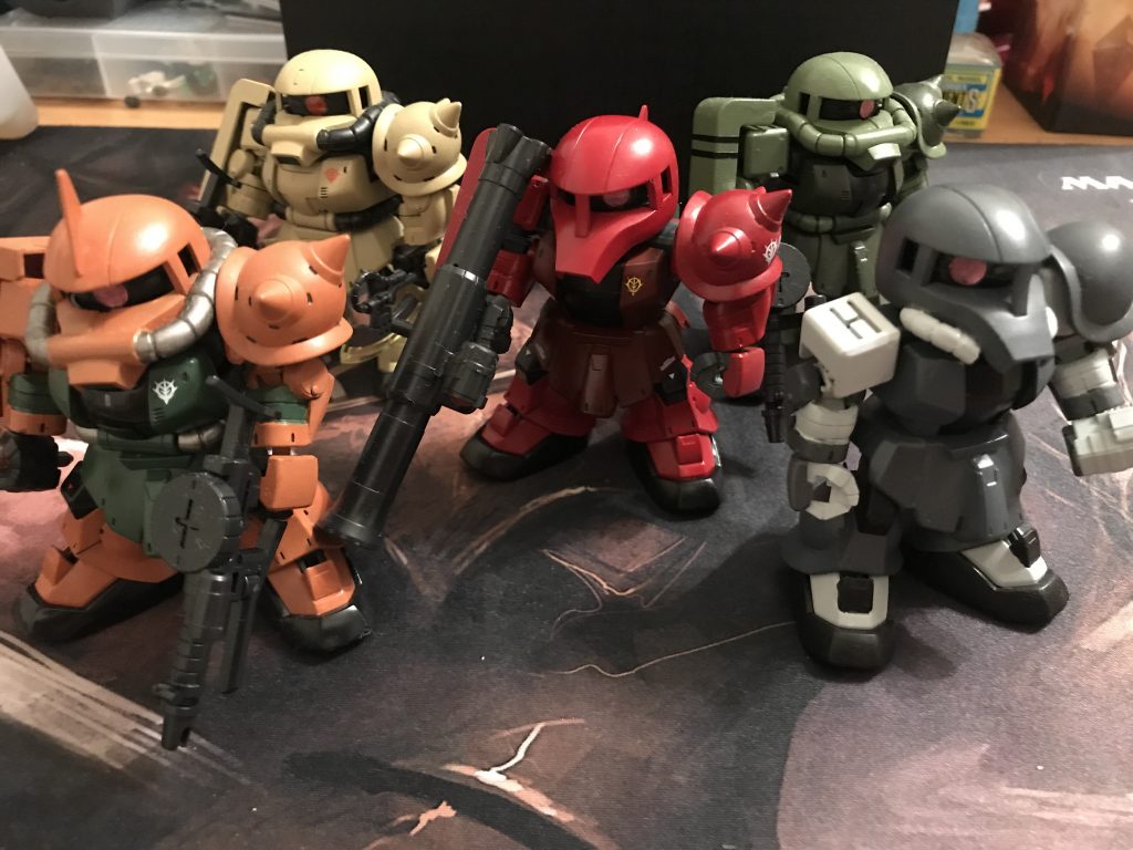 SDCSザク在庫無くなりました4月はバルバトスルプスレクスのCSが再販されるので楽しみです。