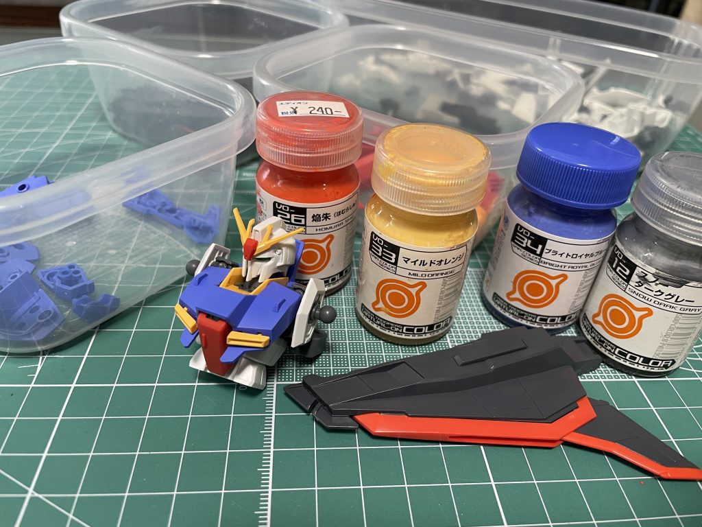 バーチャロンカラー各種で塗りました