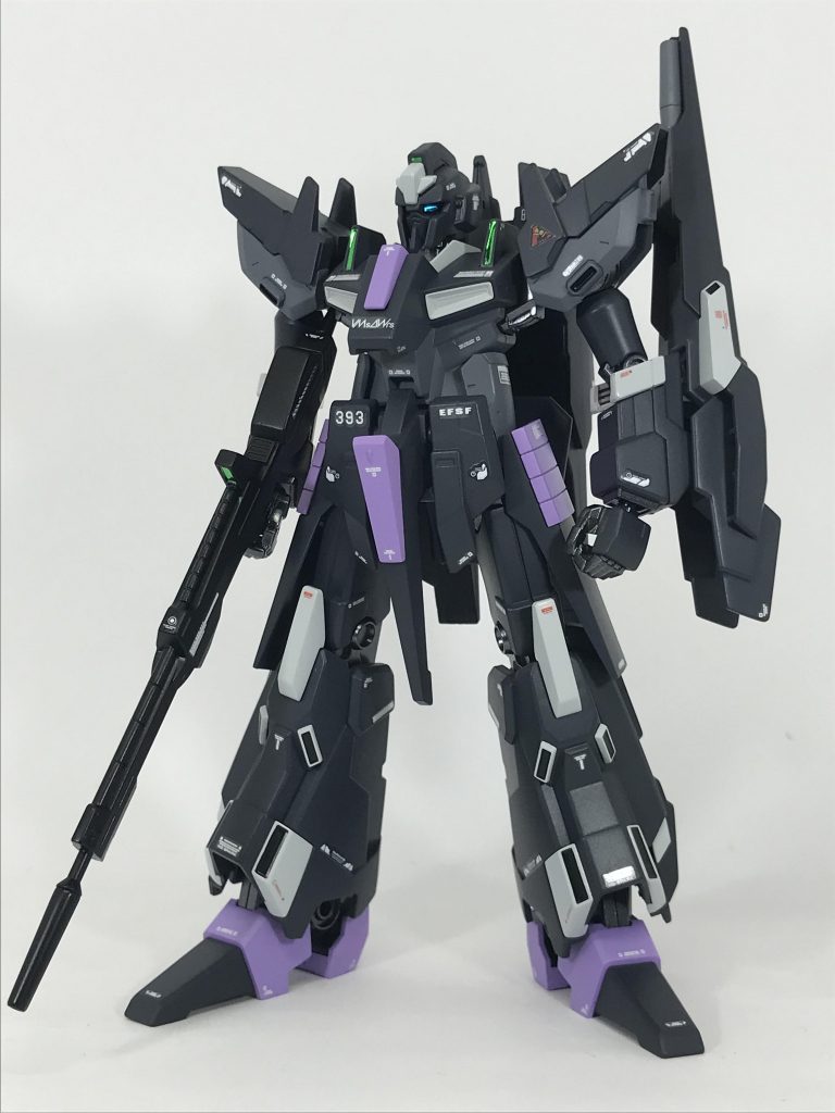 3号機(機体No.393) この機体はジャンクパーツの集合体で、脚と腕以外はZⅡとZZⅡのパーツを使用してます。元々、リゼルてZⅡは同じ系列機ですから親和性は高いですね。(リゼルというより、ほぼZⅡ…)