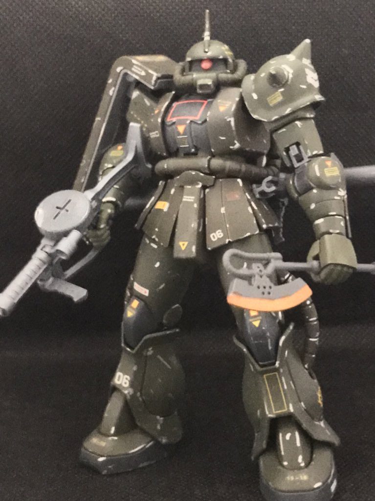 フル装備。このザクはなぜかこうしたくなりました。