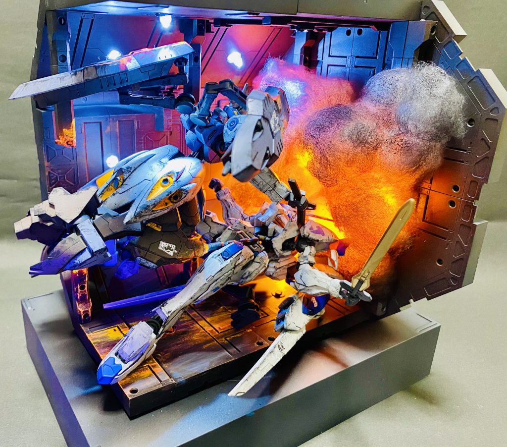 HGIBO◇鉄血のオルフェンズ◇ガンダムキマリスヴィダールVSガンダムバエル–3枚目/制作者：H4co Y