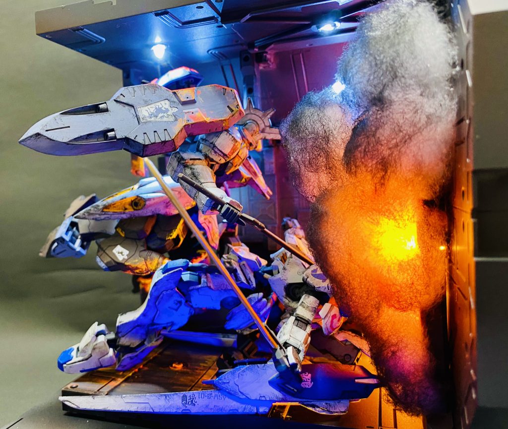 HGIBO◇鉄血のオルフェンズ◇ガンダムキマリスヴィダールVSガンダムバエル–5枚目/制作者：H4co Y