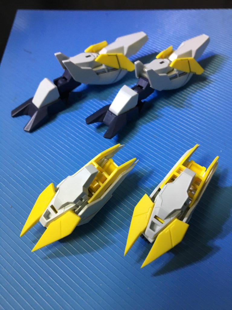 他の箇所も同様にシャープ化し、手足のアーマー(リゼマシン)完成。