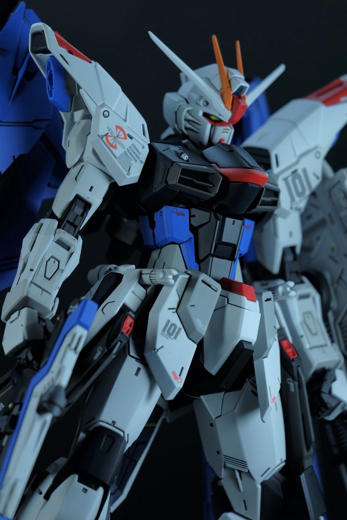 基本ガンダムデカールのフリーダム用を使用。後はニューガンダム付属の奴が余ってたのでそちらを追加。