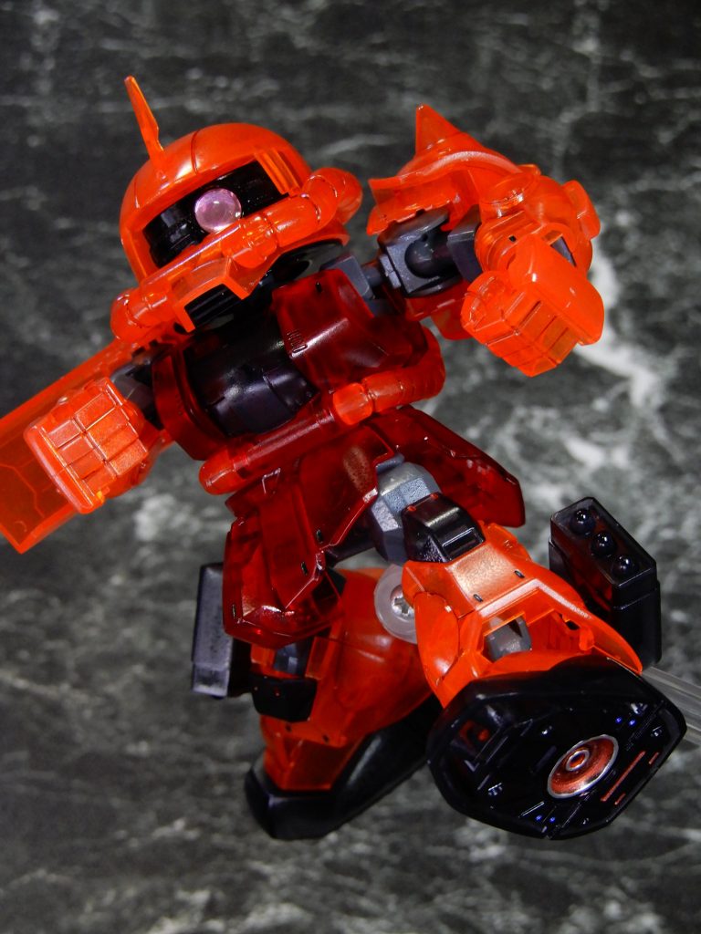 SDクロスシルエット　シャア専用ザク（クリアレッド）–7枚目/制作者：nobumash