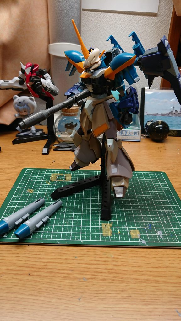 最終案。各部にプラバンでディティールアップを行いました。塗装してやってよかったと思いました。