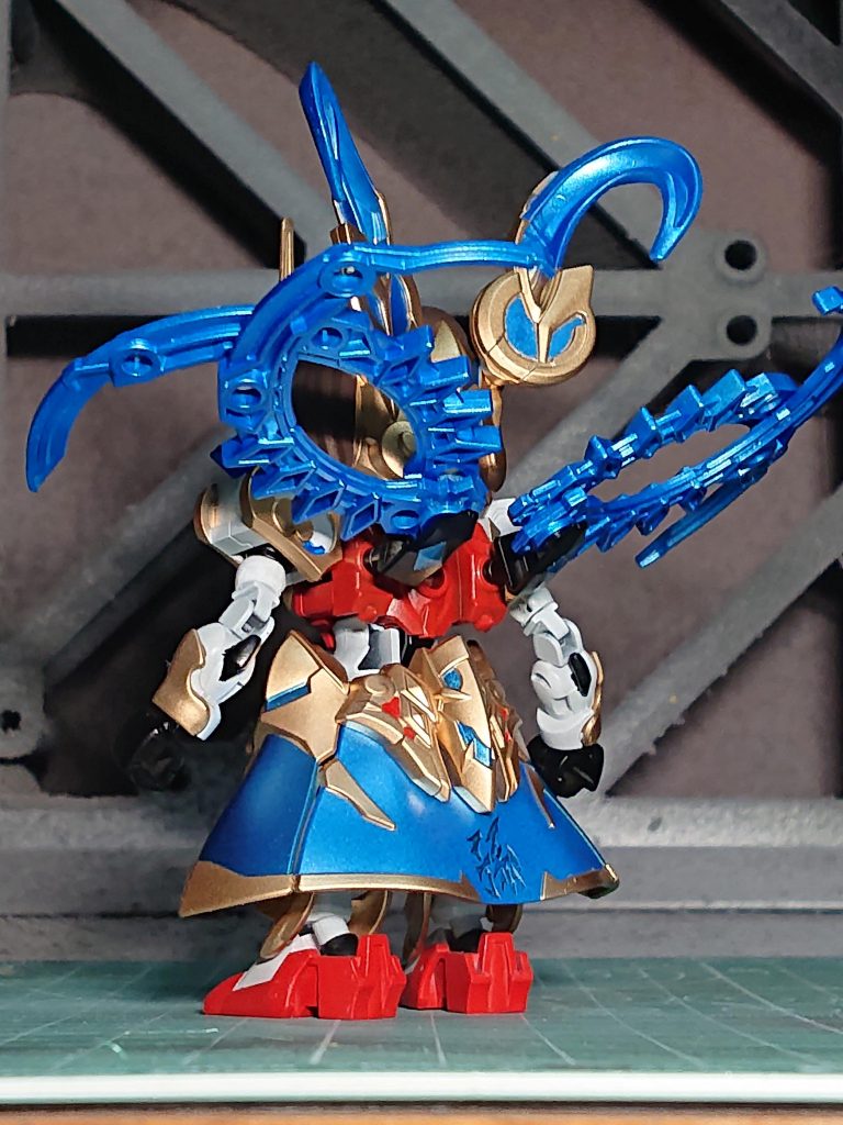 「孫」の文字がクリアだと分かりにくいと思い、メタリックブルーに着色してから墨入れをして分かりやすくしました