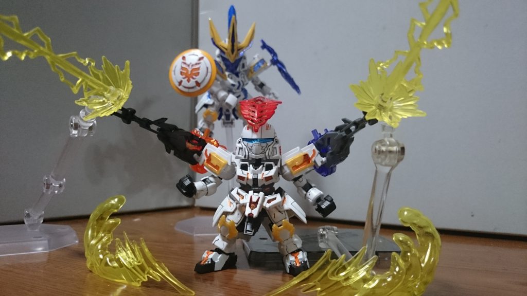 合体ギミック！盾を装備した夏候惇が防御、導覇砲を装備した夏候淵が攻撃！！