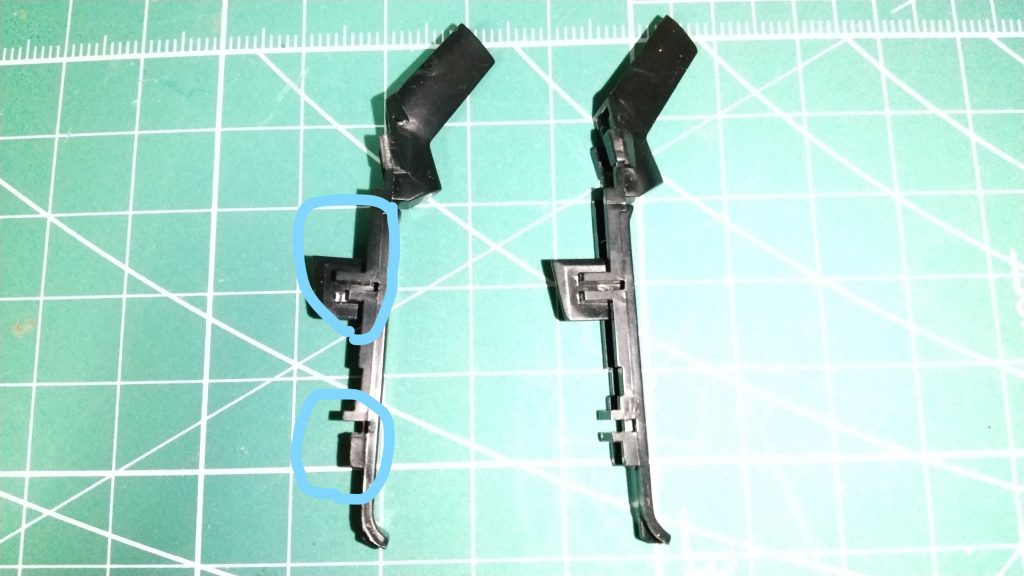 青円部の一部を切り取って後ハメ加工