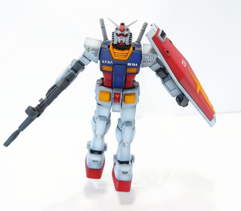 ツインアイは発光してるように筆塗り。